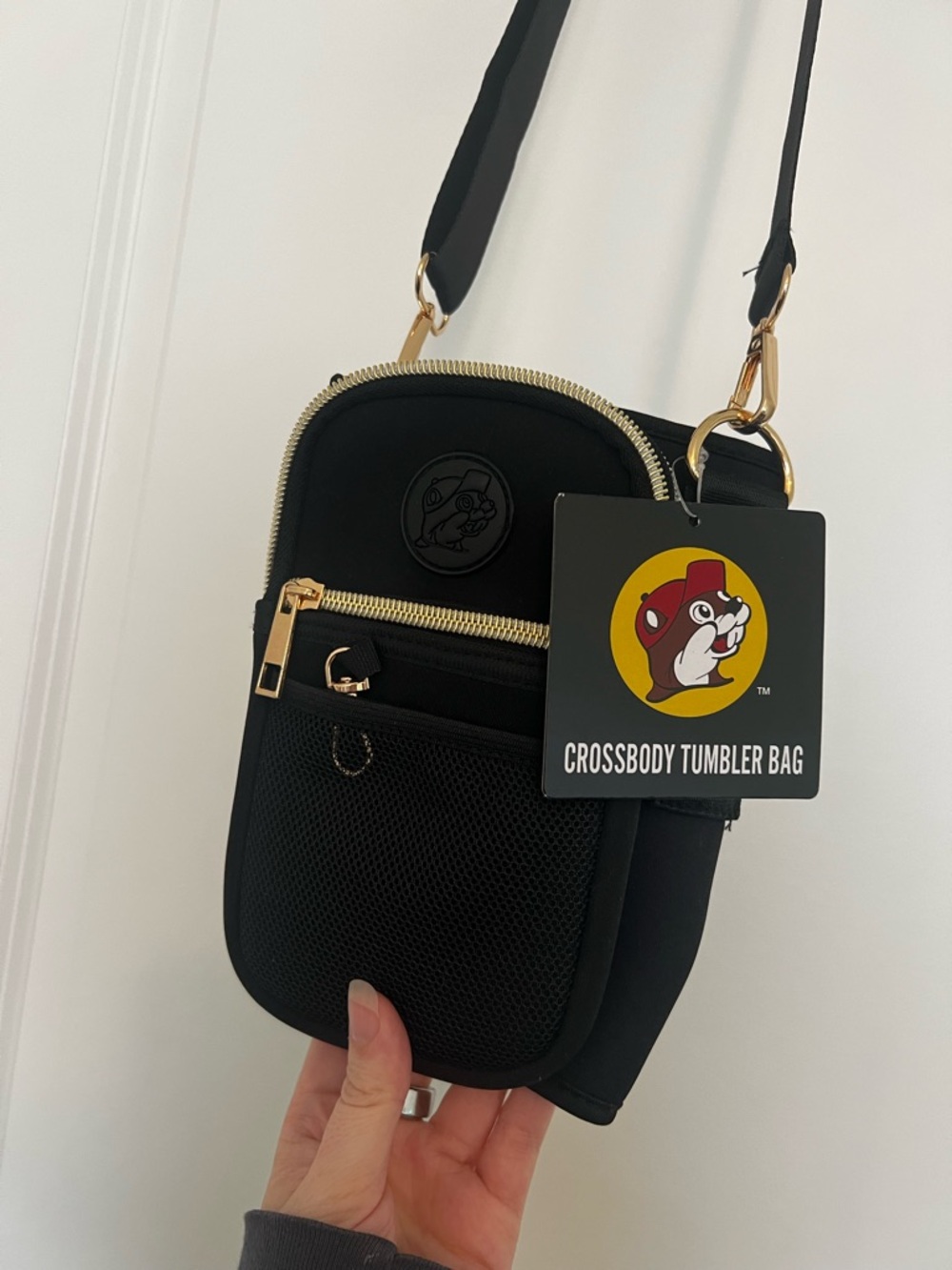 NWT Buc-ees Crossbody Tumbler bag w strap
